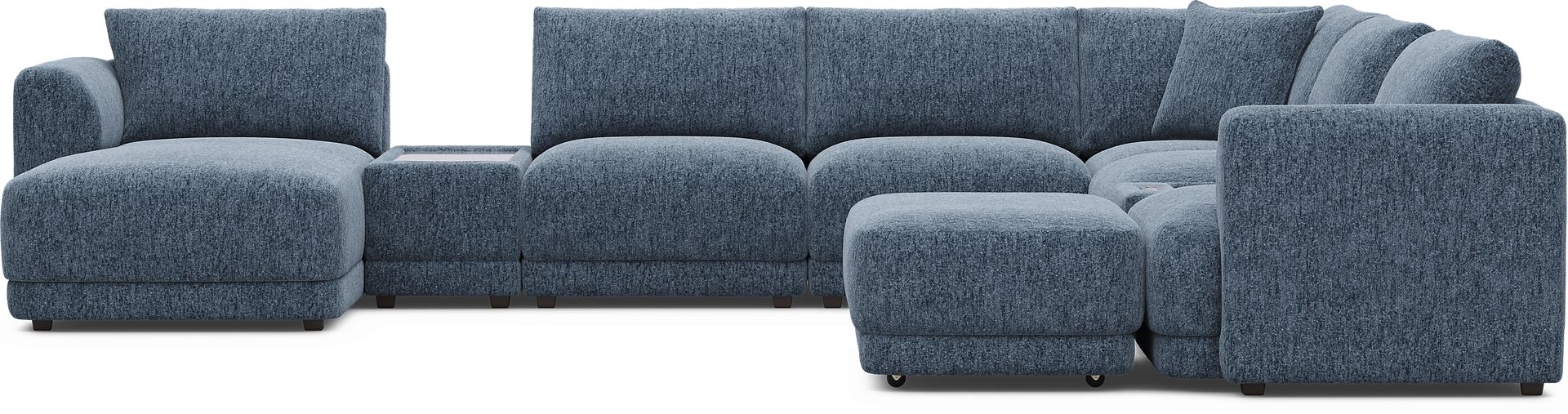 Navy 9 Pc ModularFour with Media Consoles - Image 3