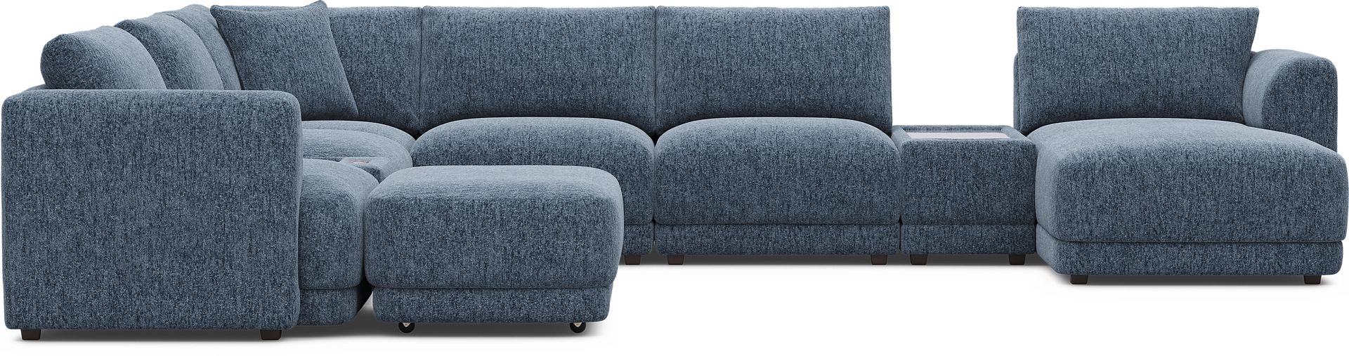 Navy 9 Pc ModularFour with Media Consoles - Image 3