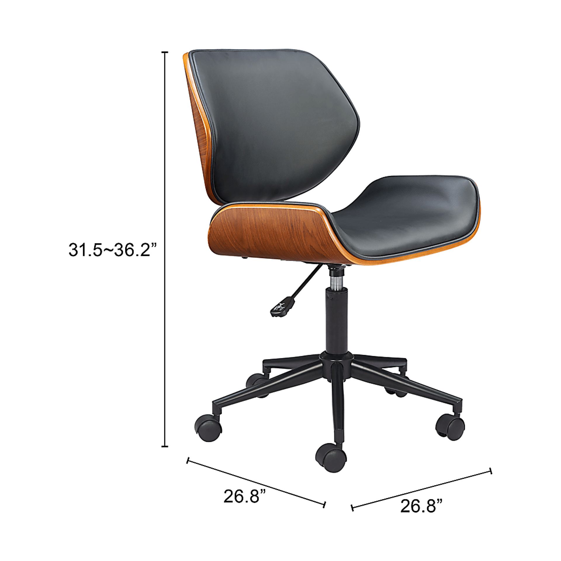 Nawid Black Office Chair - Image 2