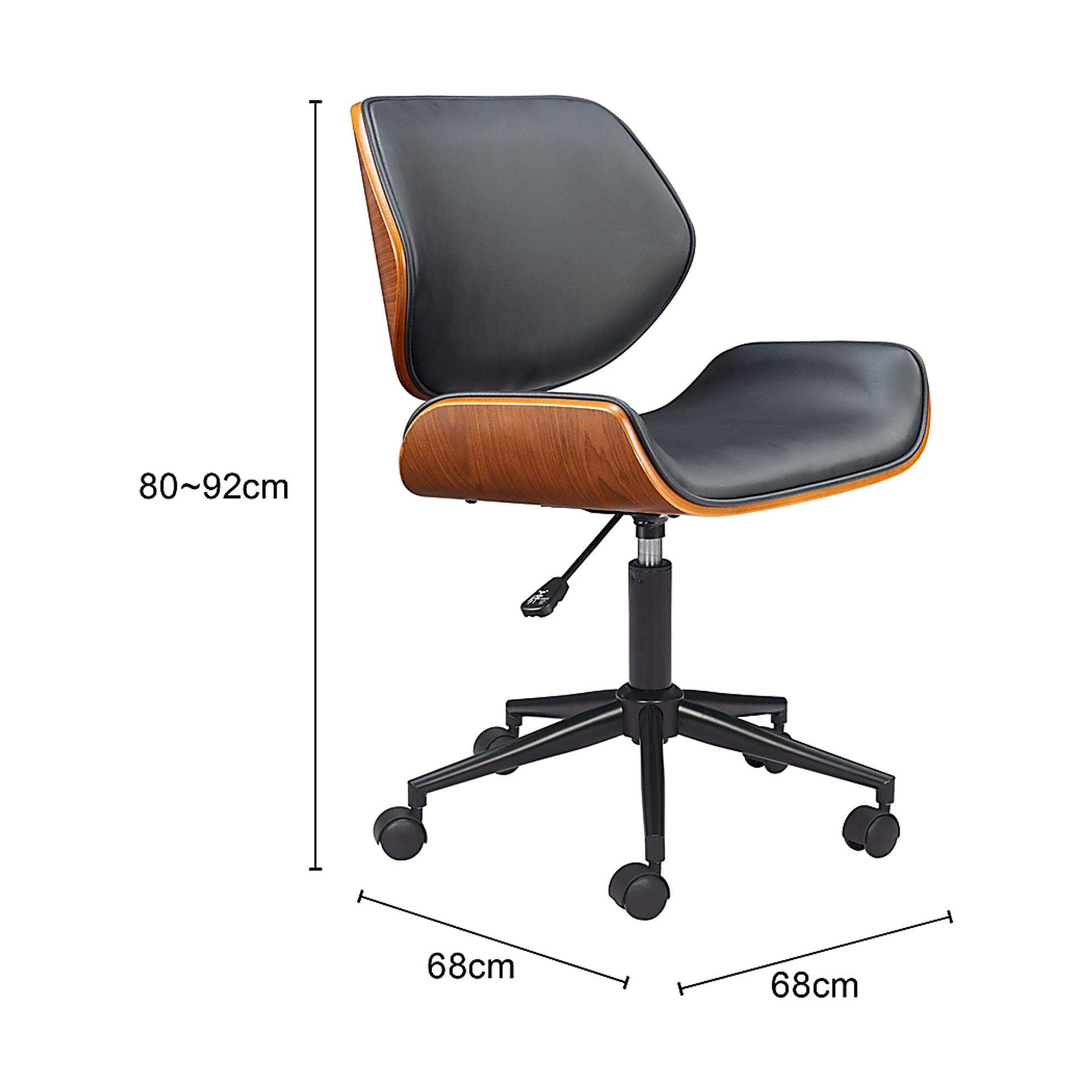 Nawid Black Office Chair - Image 3
