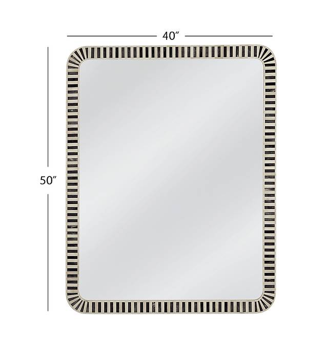Nayborly Cream and Gray Mirror - Thumbnail - Image 5
