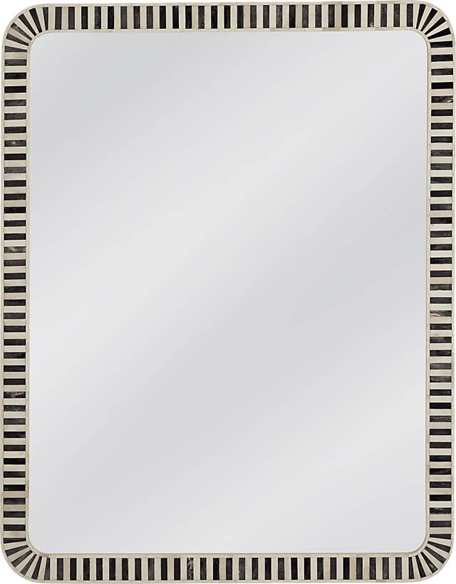 Nayborly Cream and Gray Mirror - Thumbnail - Image 1