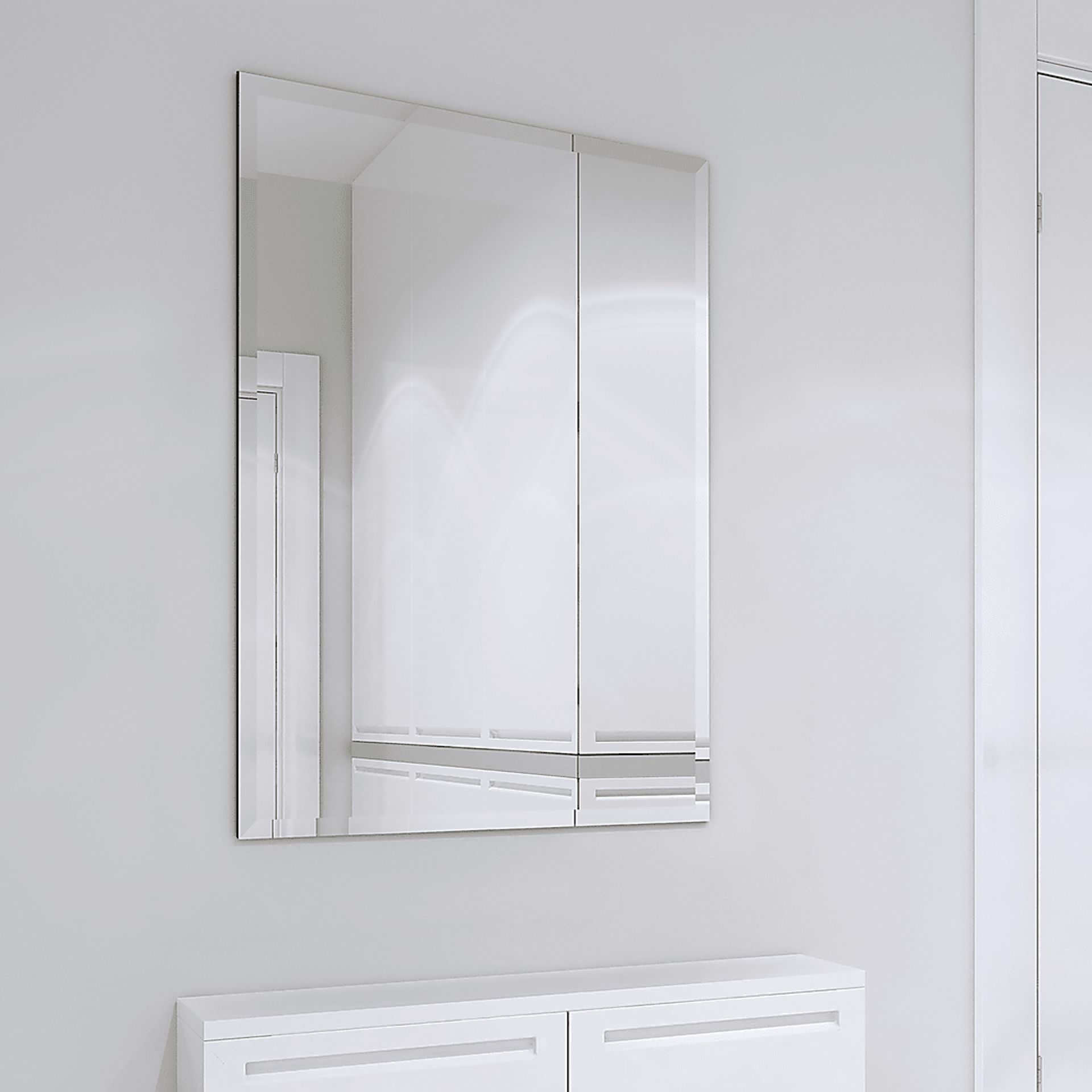 Nayda Silver Rectangle Large Mirror - Image 10