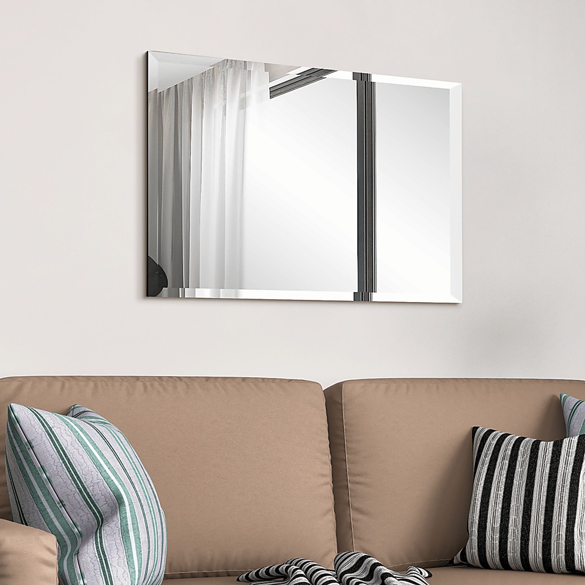 Nayda Silver Rectangle Small Mirror - Image 11