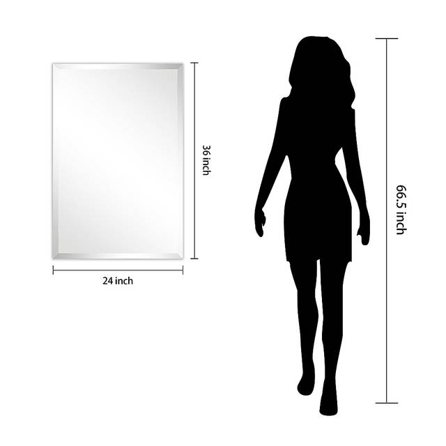 Nayda Silver Rectangle Small Mirror - Thumbnail - Image 8