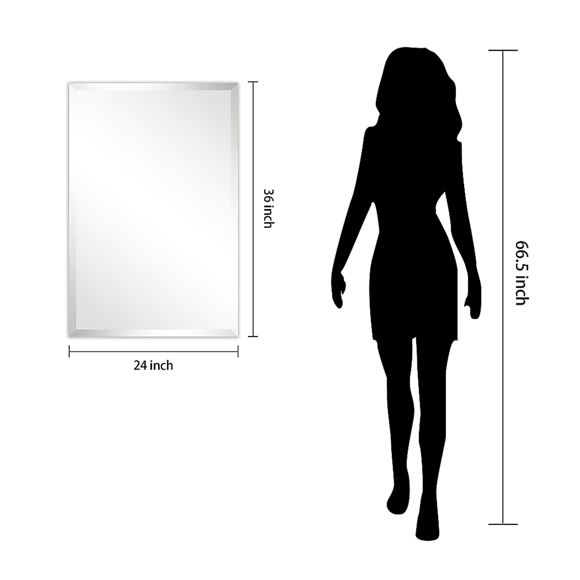 Nayda Silver Rectangle Small Mirror - Image 8