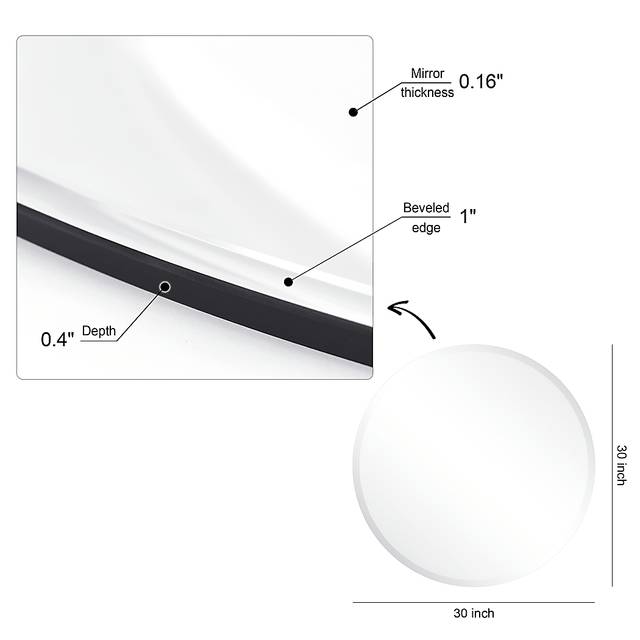 Nayda Silver Round Mirror - Thumbnail - Image 7