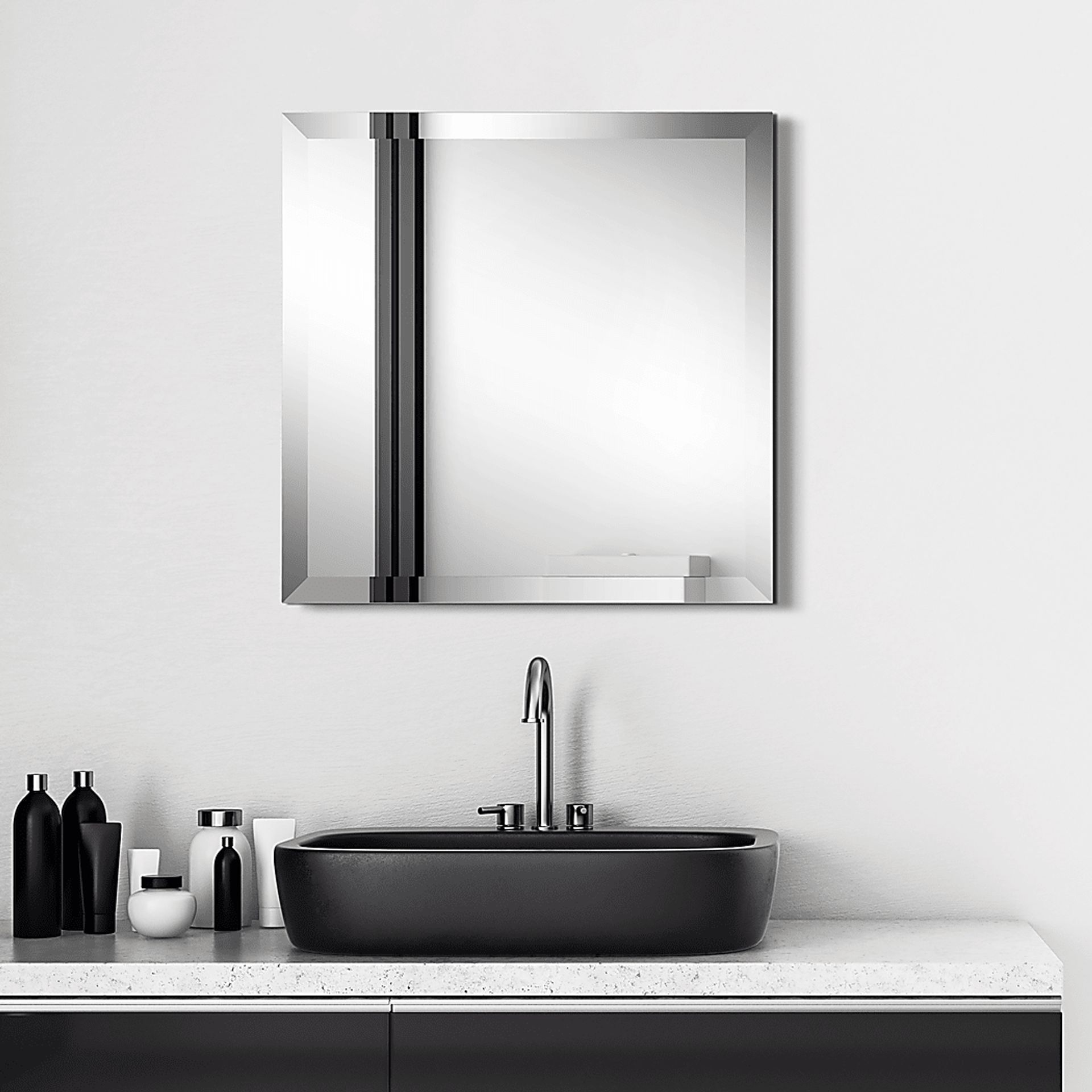Nayda Silver Square Mirror - Image 5