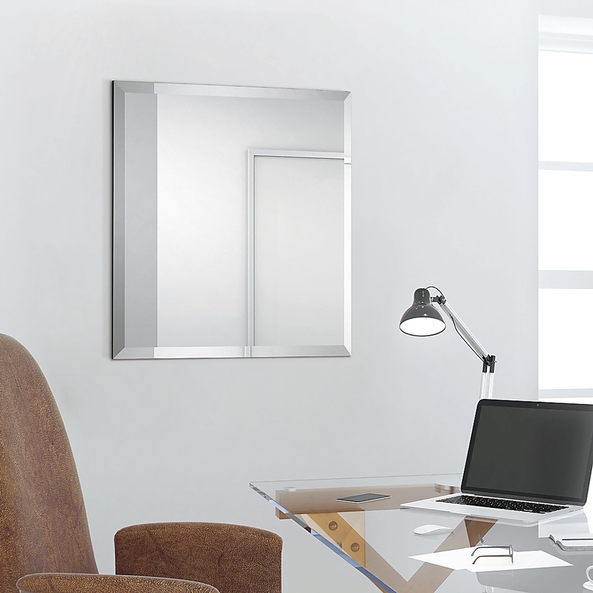 Nayda Silver Square Mirror - Image 6