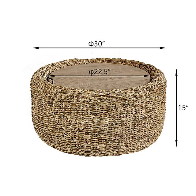 Nayel Brown Coffee Table - Thumbnail - Image 6