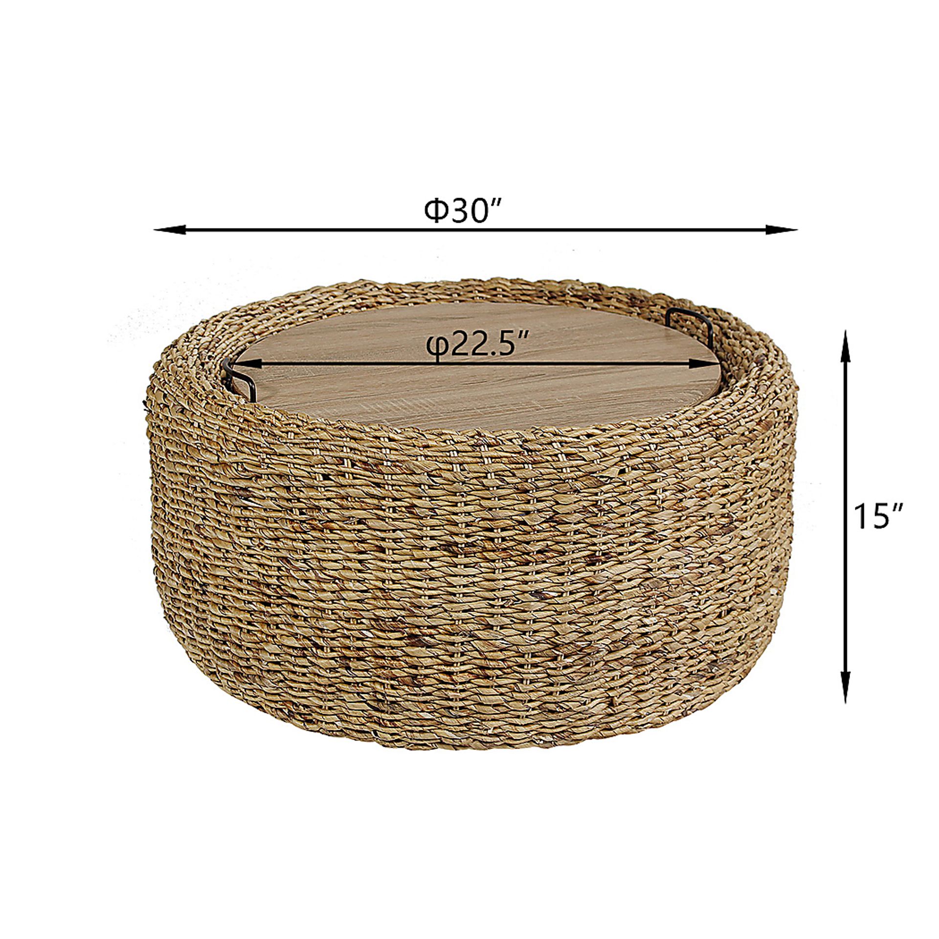 Nayel Brown Coffee Table - Image 6