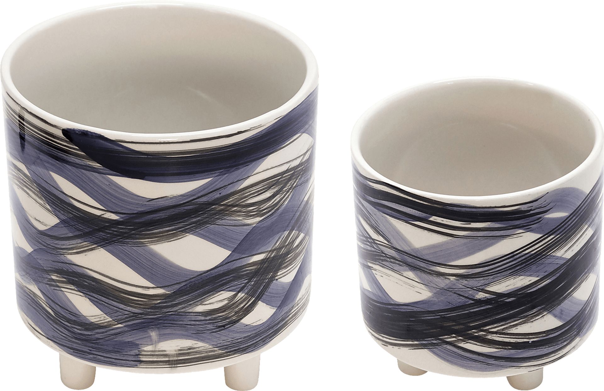 Nazha Blue Planter, Set of 2 - Image 1