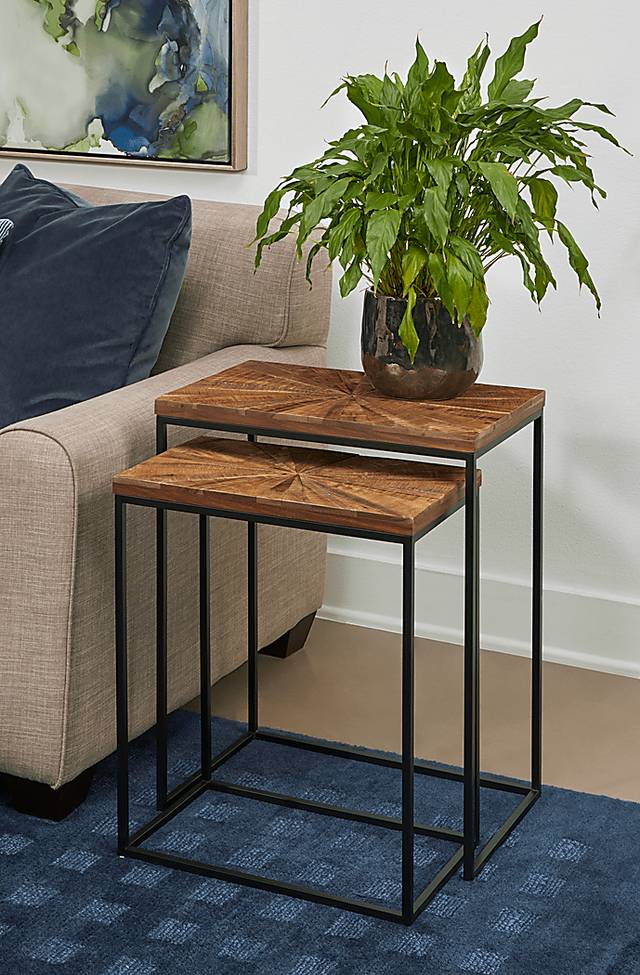 Nazuma Brown Nesting End Table, Set of 2 - Thumbnail - Image 2