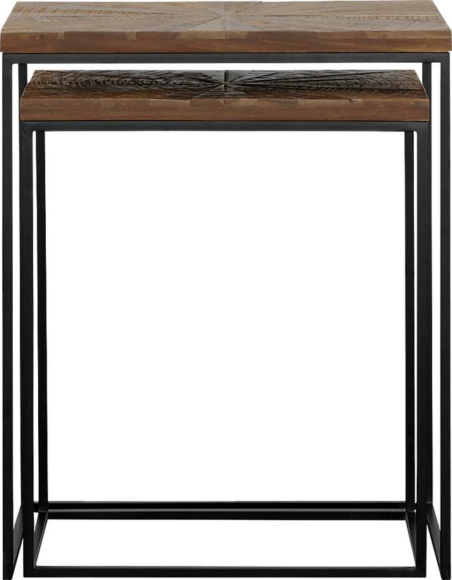 Nazuma Brown Nesting End Table, Set of 2 - Thumbnail - Image 4