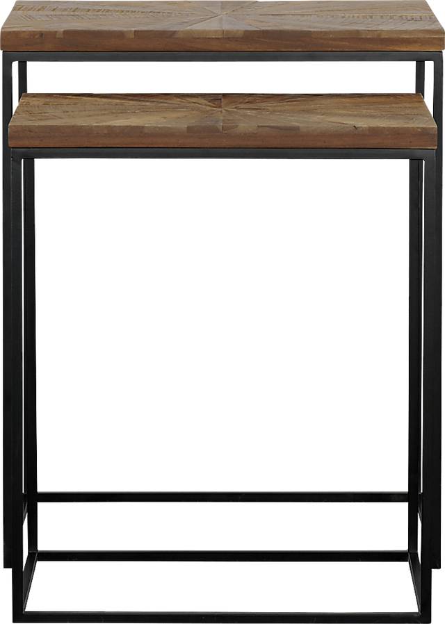 Nazuma Brown Nesting End Table, Set of 2 - Thumbnail - Image 5