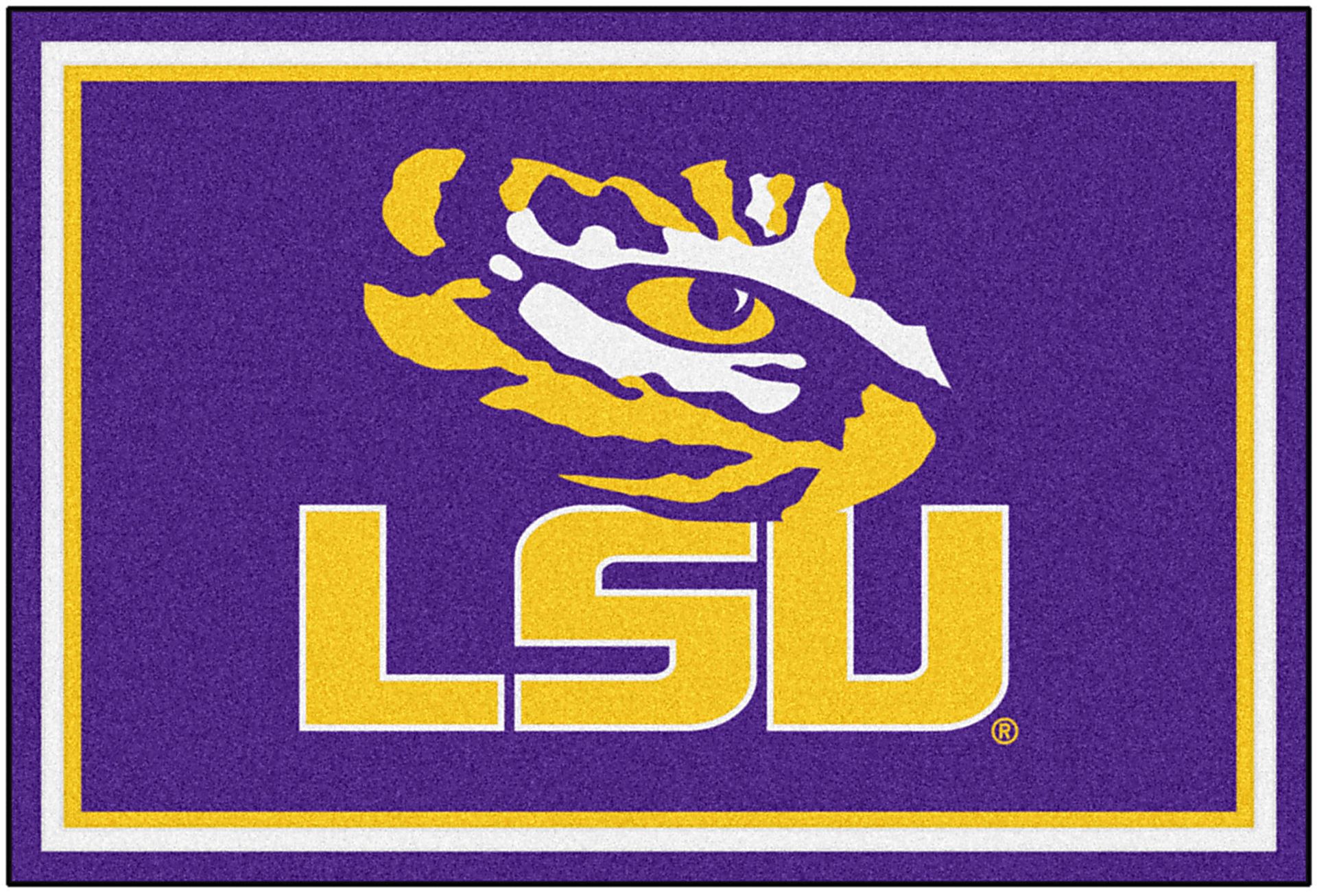 NCAA Big Game Louisiana State University 5' x 8' Rug - Image 1