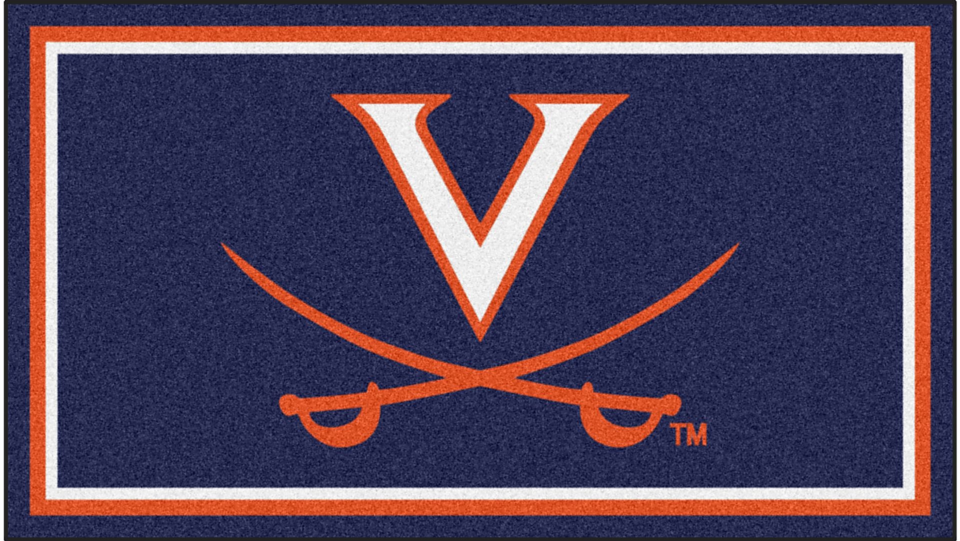 NCAA Big Game University of Virginia 3' x 5' Rug - Image 1