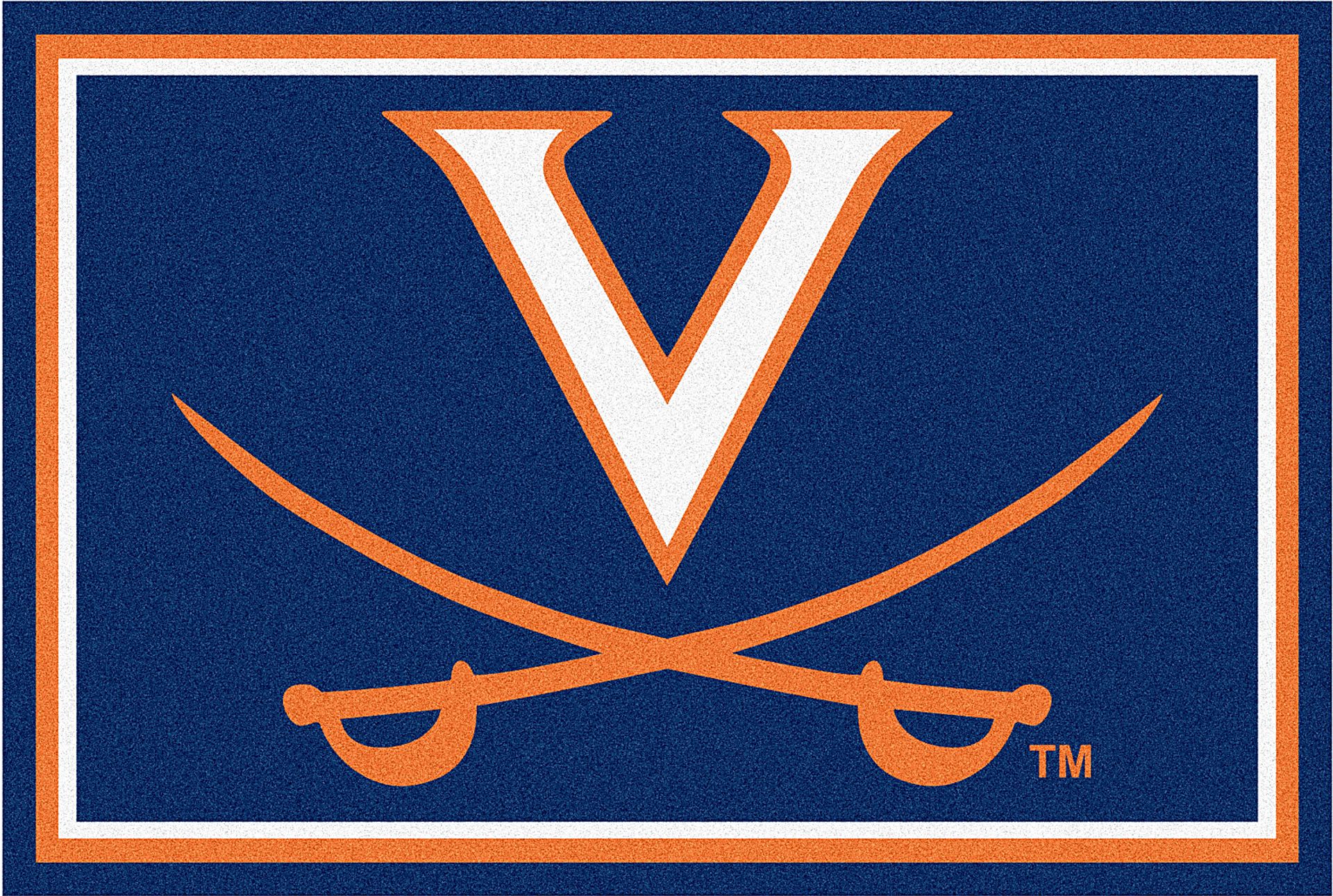 NCAA Big Game University of Virginia 5' x 8' Rug - Image 1