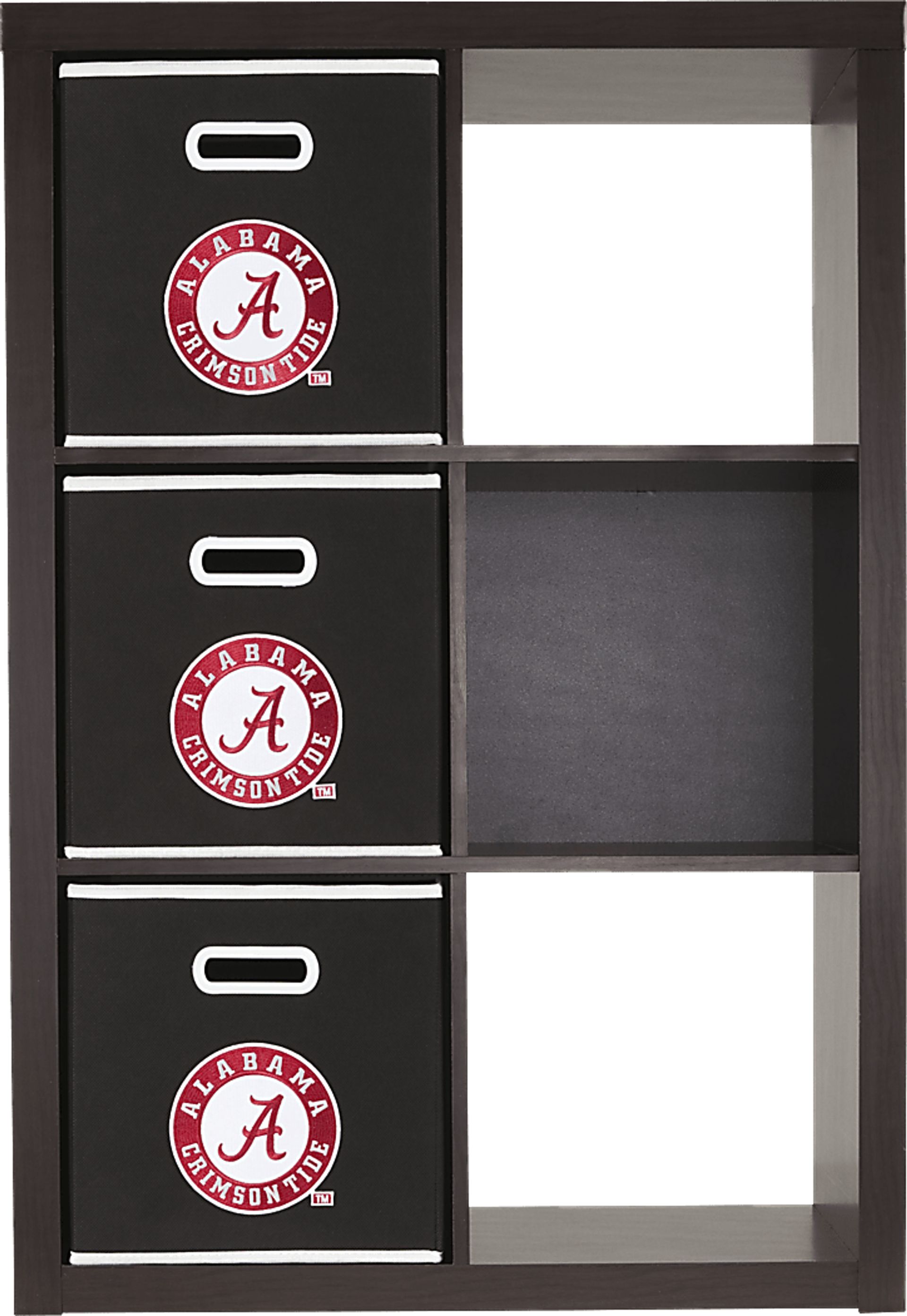 NCAA CubeStore University of Alabama 6 Cube Organizer with 3Storage Bins - Image 2