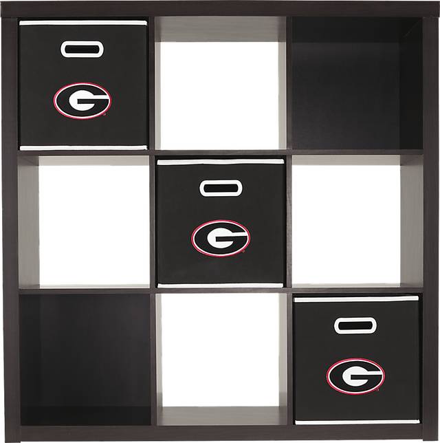 NCAA CubeStore University of Georgia 9 Cube Organizer with 3Storage Bins - Thumbnail - Image 2