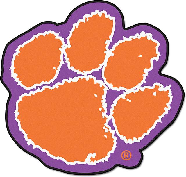 NCAA Football Mascot Clemson University 1'6" x 2" Rug - Thumbnail - Image 1