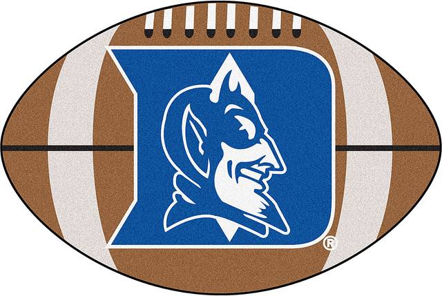 NCAA Football Mascot Duke University 1'6" x 1'10" Rug - Thumbnail - Image 1
