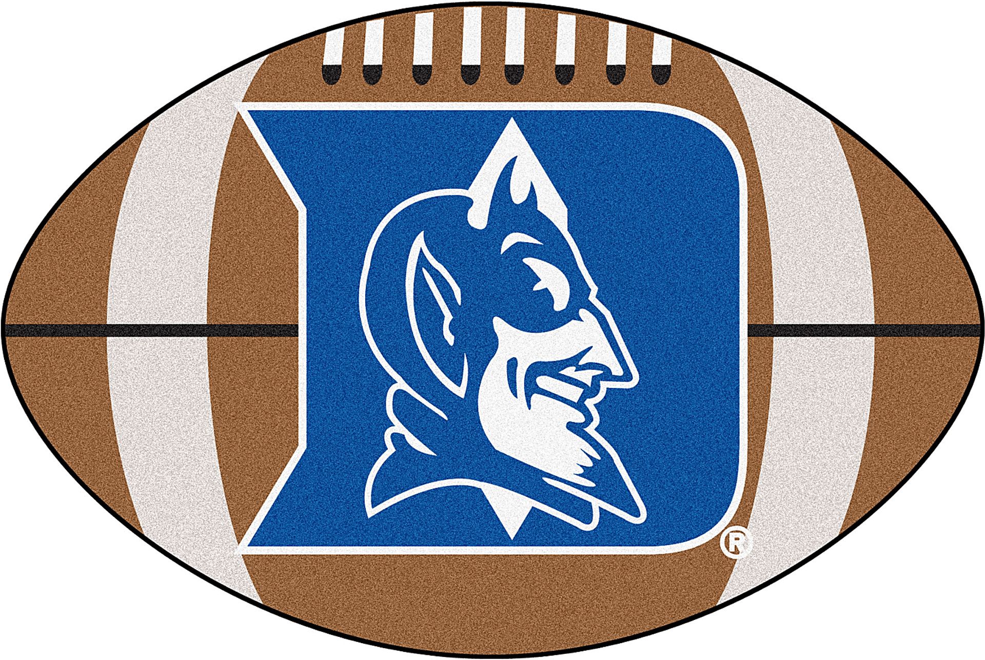 NCAA Football Mascot Duke University 1'6" x 1'10" Rug - Image 1