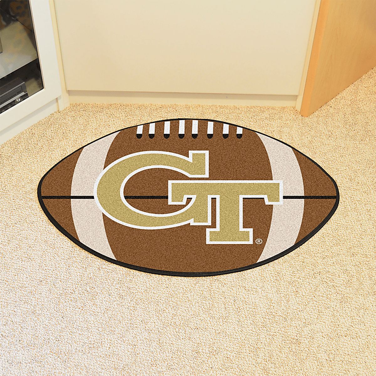 Ncaa Football Mascot Brown Rug | Rooms to Go