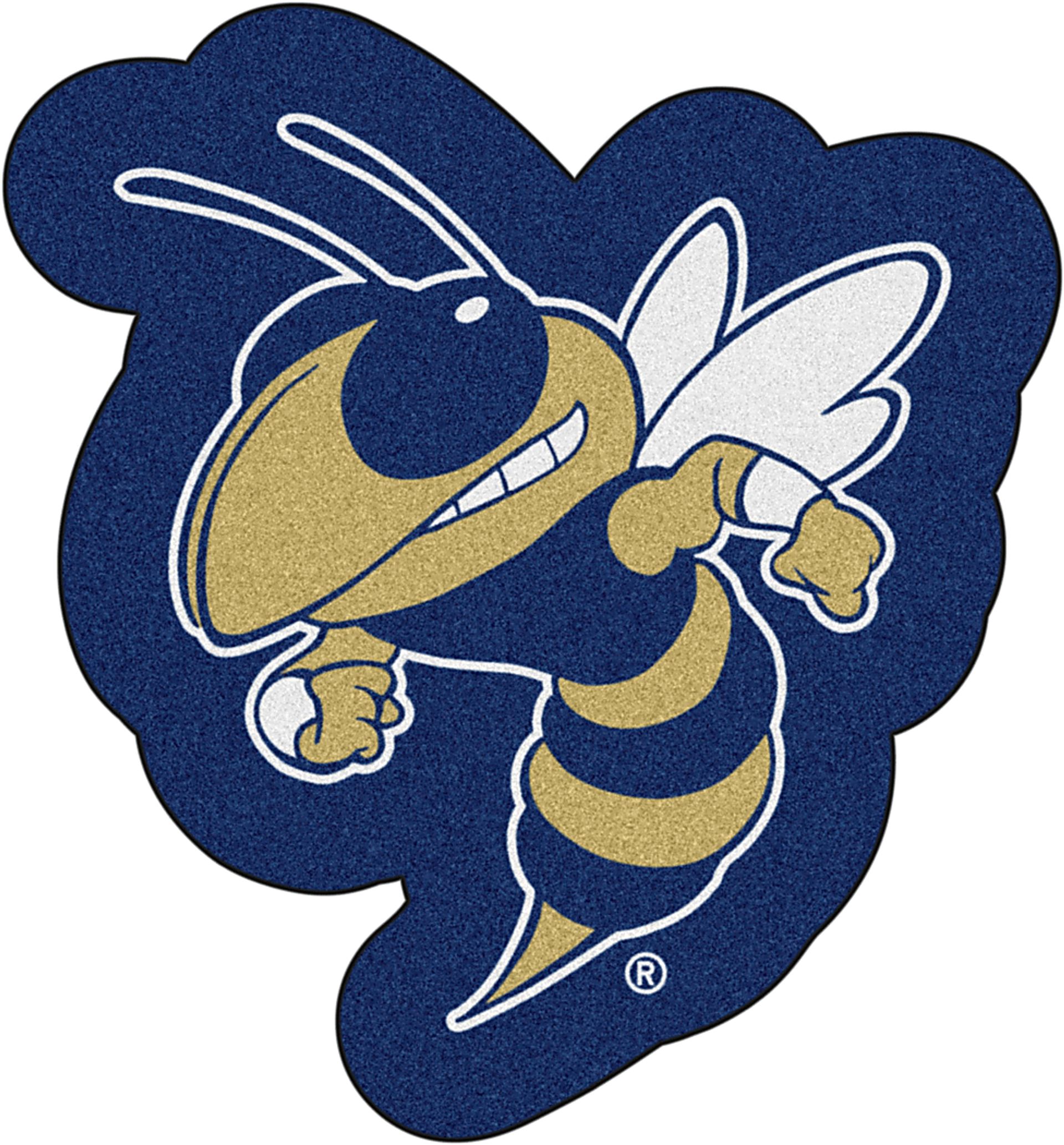 NCAA Football Mascot Georgia Tech 1'6" x 2" Rug - Image 1