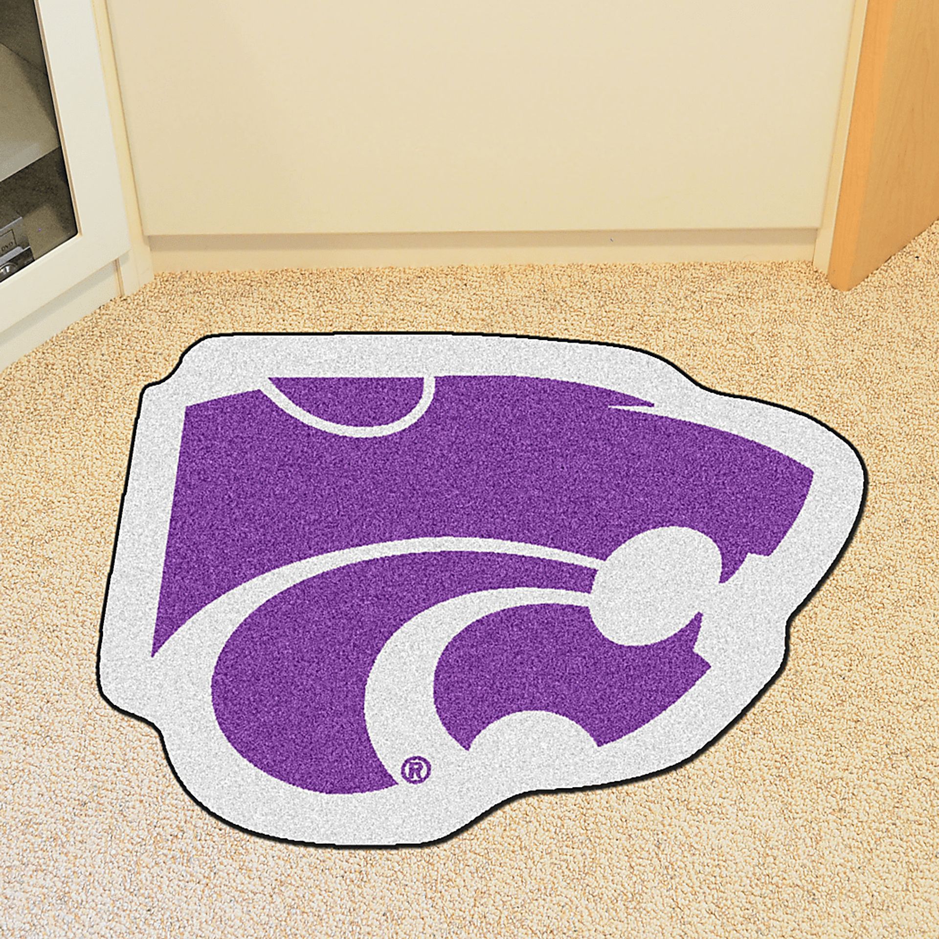 NCAA Football Mascot Kansas State University 1'6" x 2" Rug - Image 2