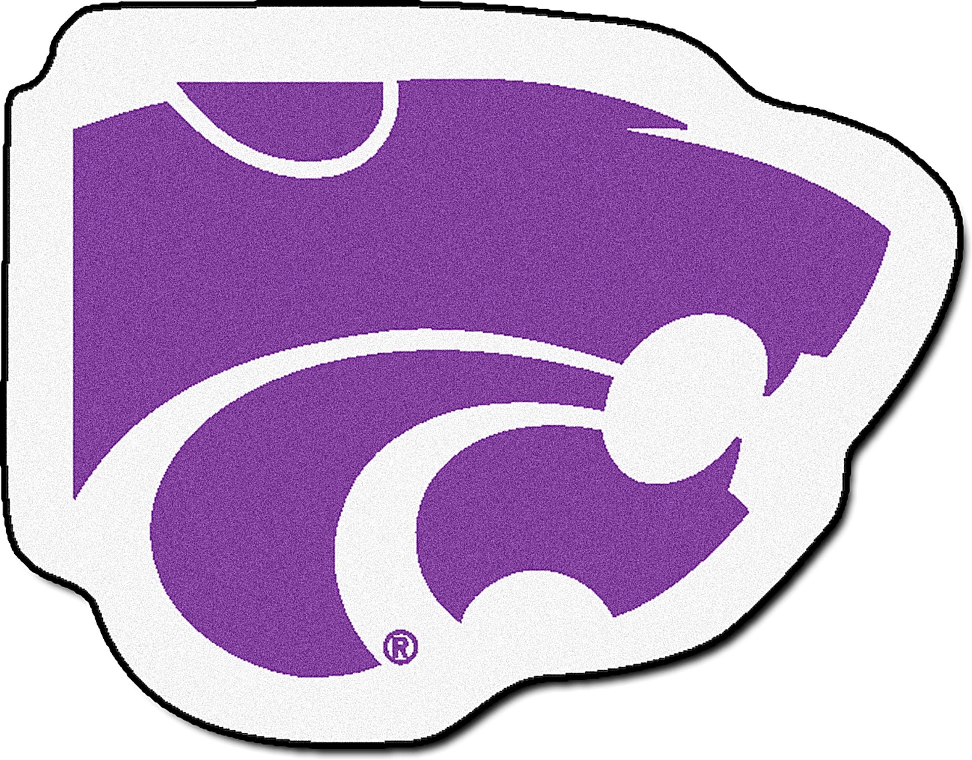 NCAA Football Mascot Kansas State University 1'6" x 2" Rug - Image 1
