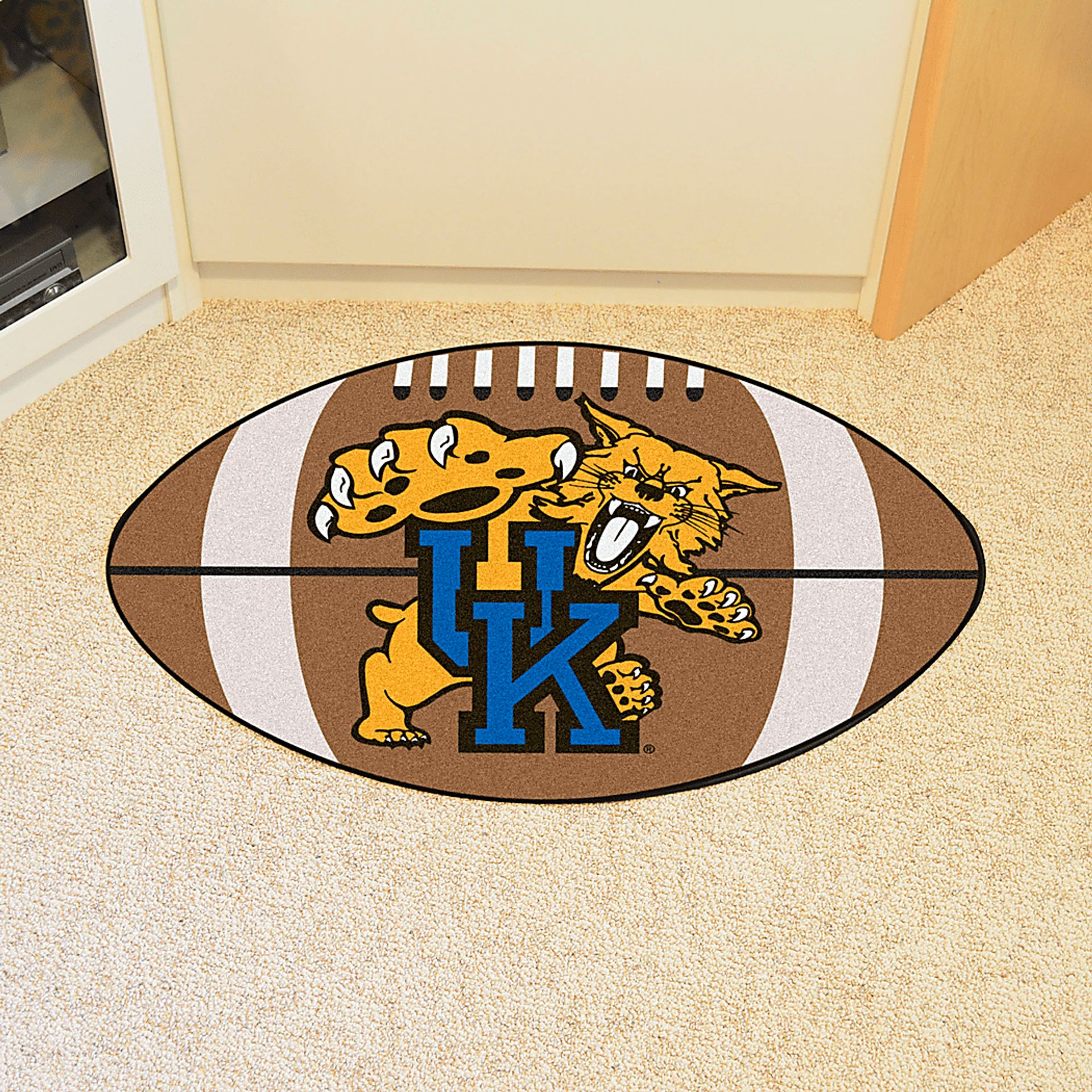 NCAA Football Mascot Kentucky University 1'6"x 1'10" Rug - Image 2