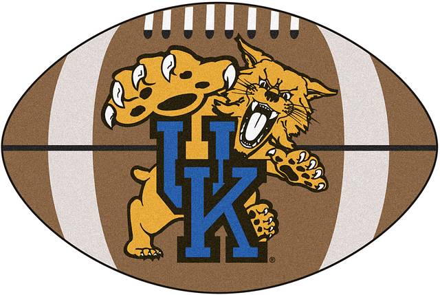 NCAA Football Mascot Kentucky University 1'6"x 1'10" Rug - Thumbnail - Image 1