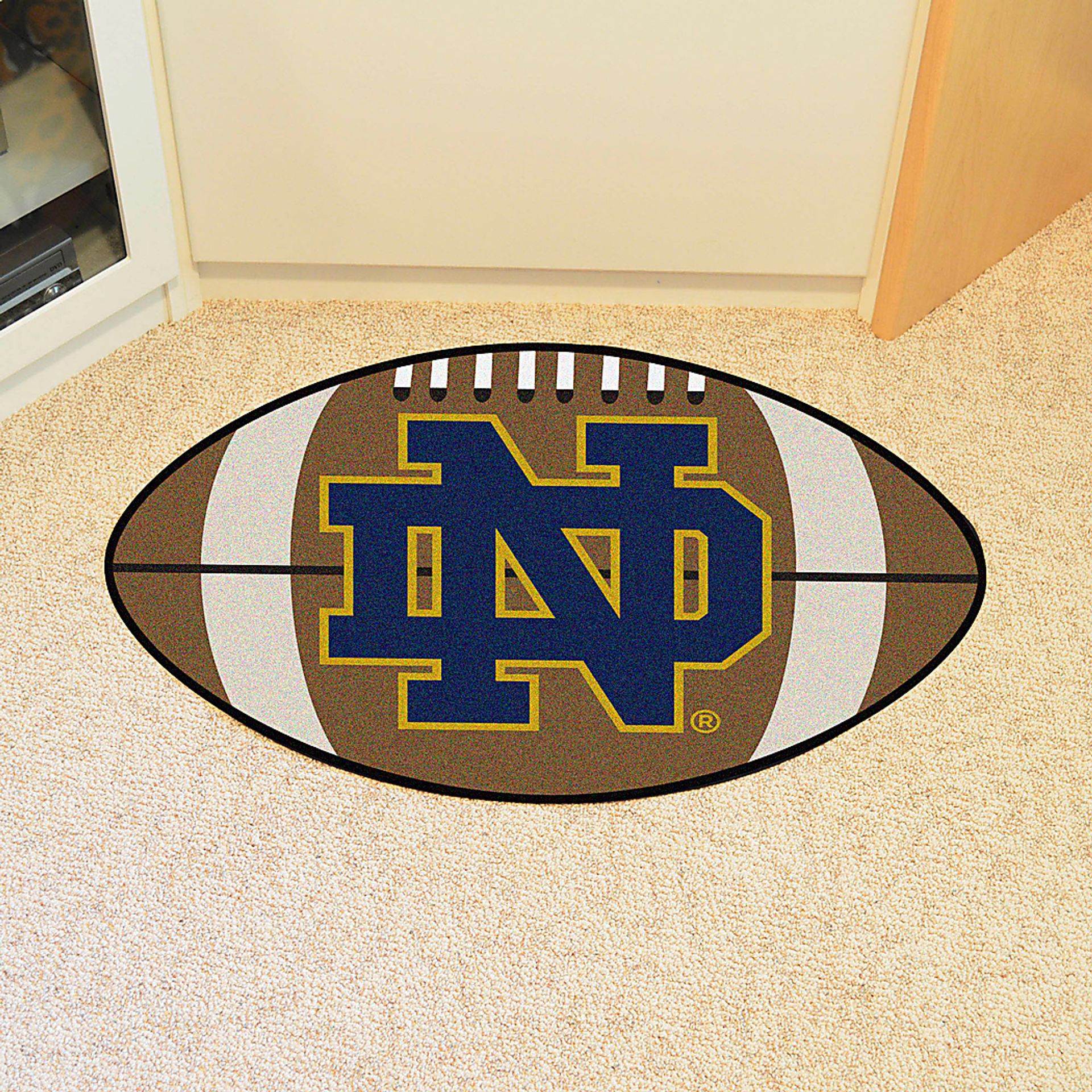 NCAA Football Mascot Notre Dame 1'6" x 1'10" Rug - Image 2