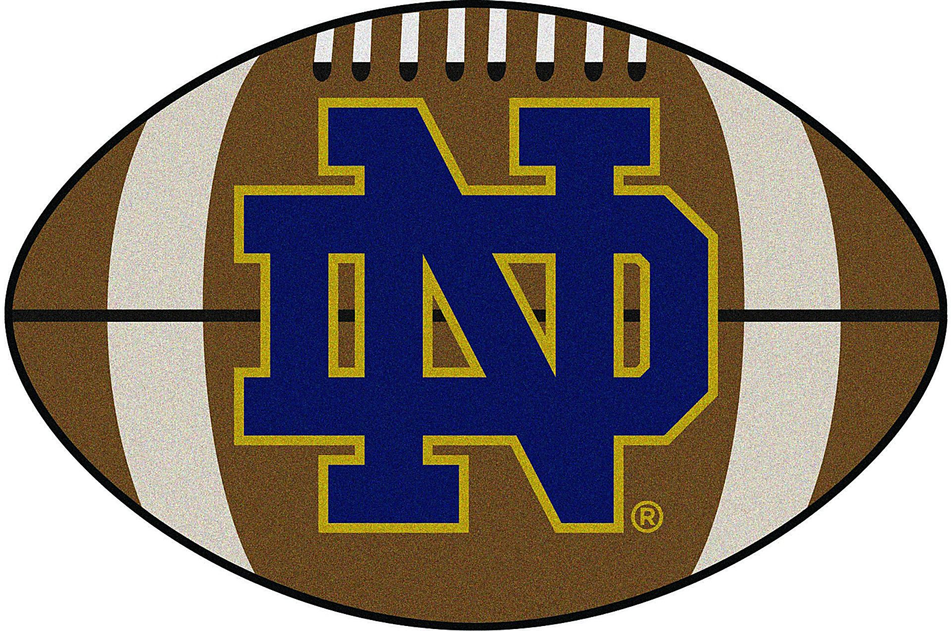NCAA Football Mascot Notre Dame 1'6" x 1'10" Rug - Image 1
