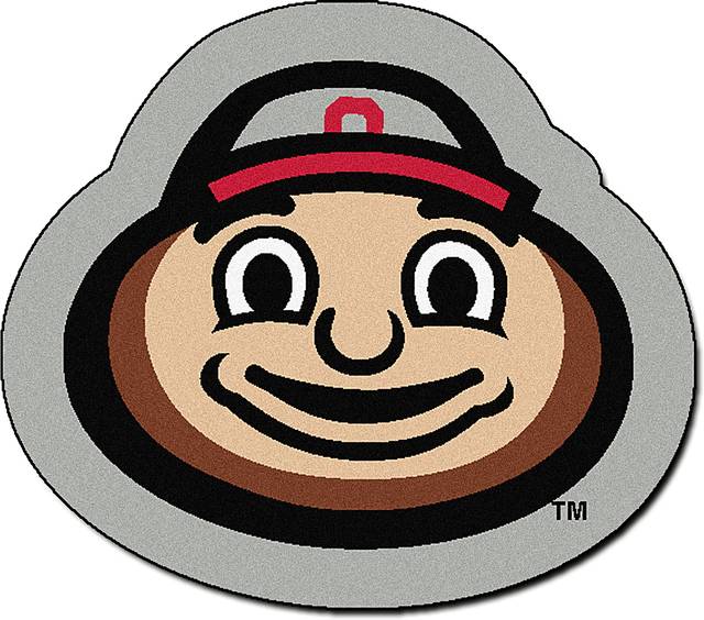 NCAA Football Mascot Ohio State University 1'6" x 2' Rug - Thumbnail - Image 1