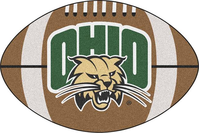 NCAA Football Mascot Ohio University 1'6" x 1'10" Rug - Thumbnail - Image 1