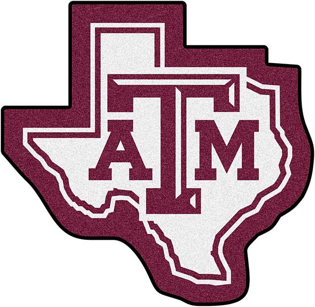 NCAA Football Mascot Texas A&M University 1'6" x 2" Rug - Thumbnail - Image 1