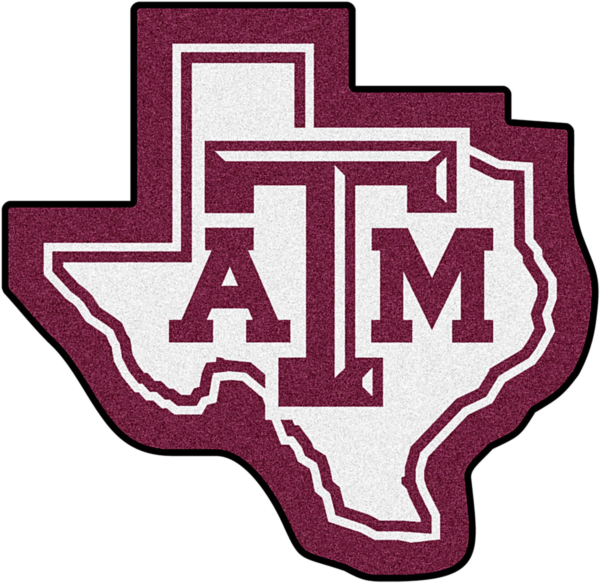 NCAA Football Mascot Texas A&M University 1'6" x 2" Rug - Image 1