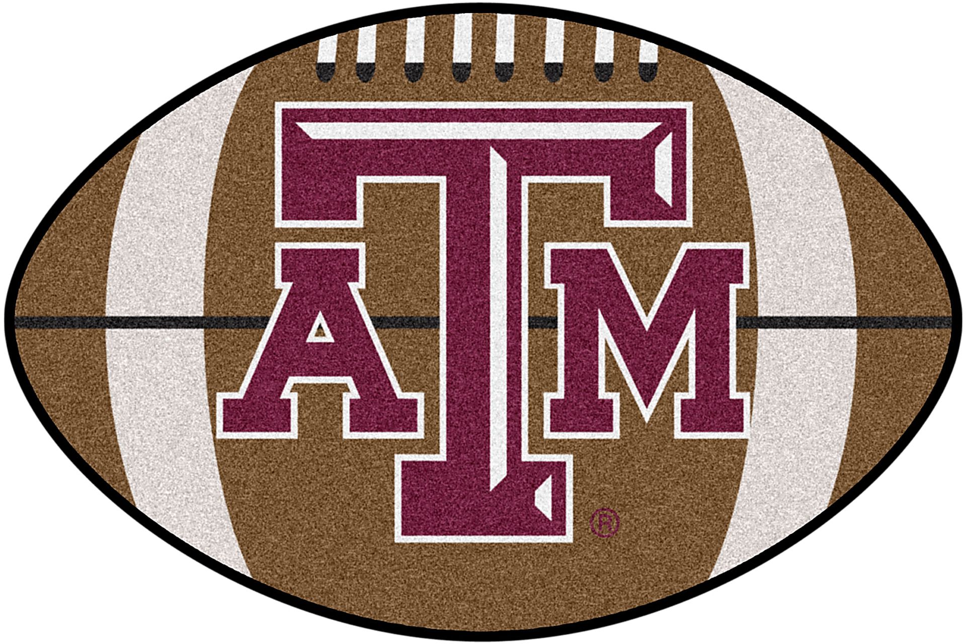 NCAA Football Mascot Texas A&M University 1'6"x 1'10" Rug - Image 1