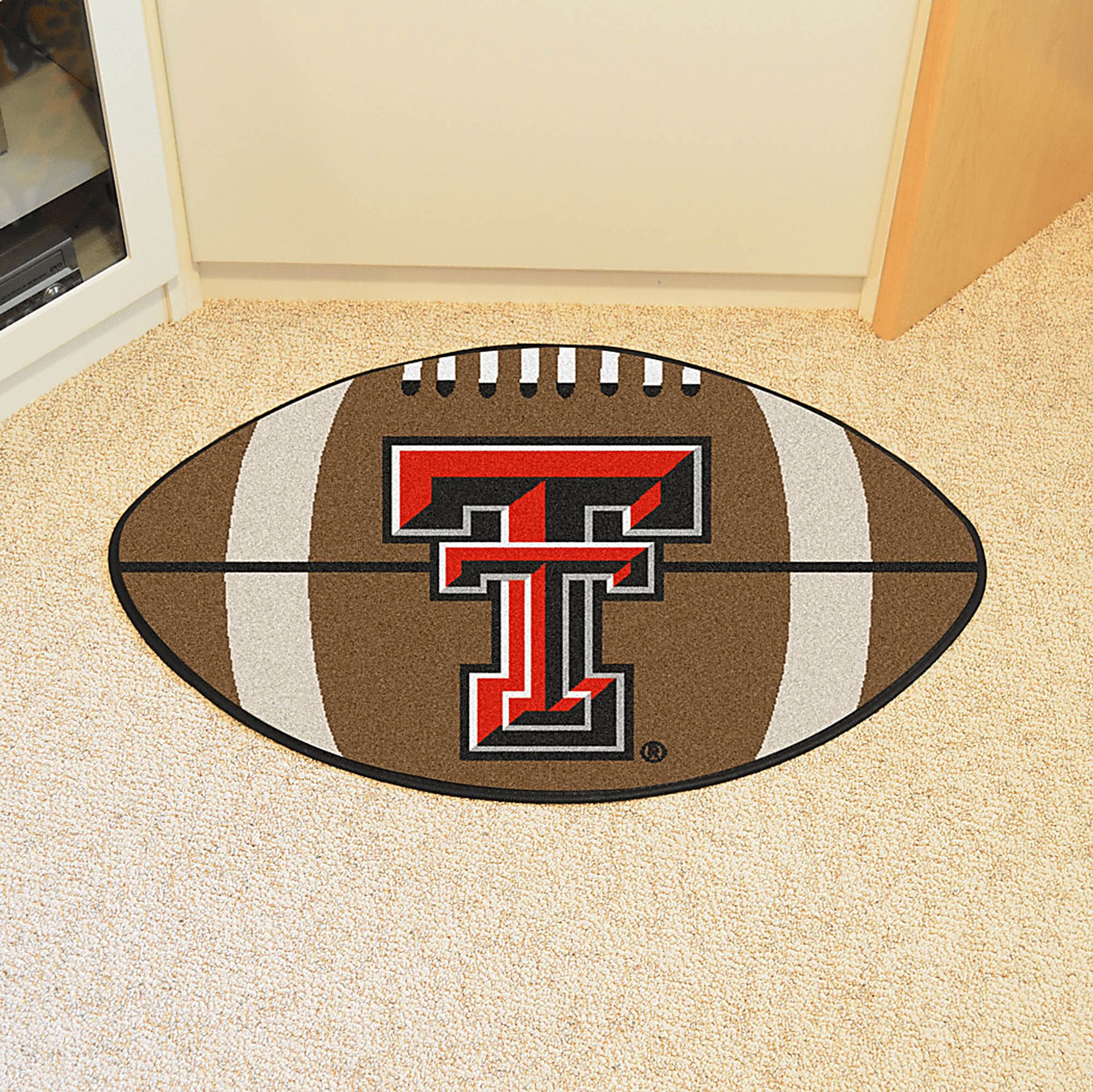 NCAA Football Mascot Texas Tech University 1'6" x 1'10" Rug - Image 2