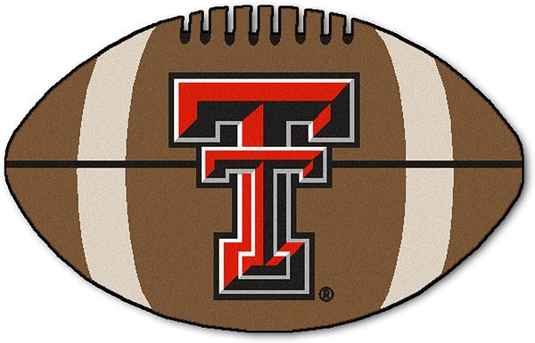 NCAA Football Mascot Texas Tech University 1'6" x 1'10" Rug