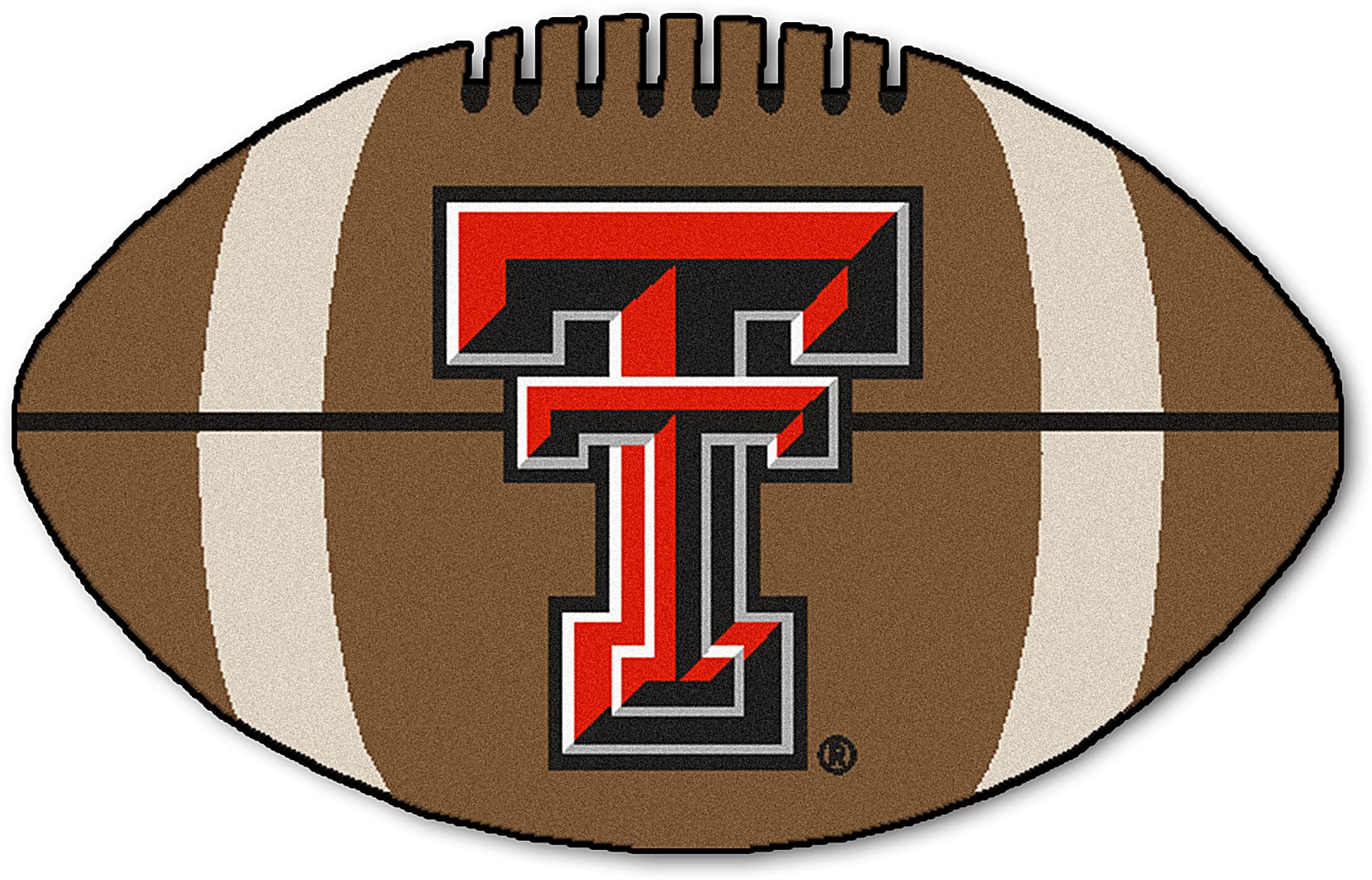NCAA Football Mascot Texas Tech University 1'6" x 1'10" Rug - Image 1