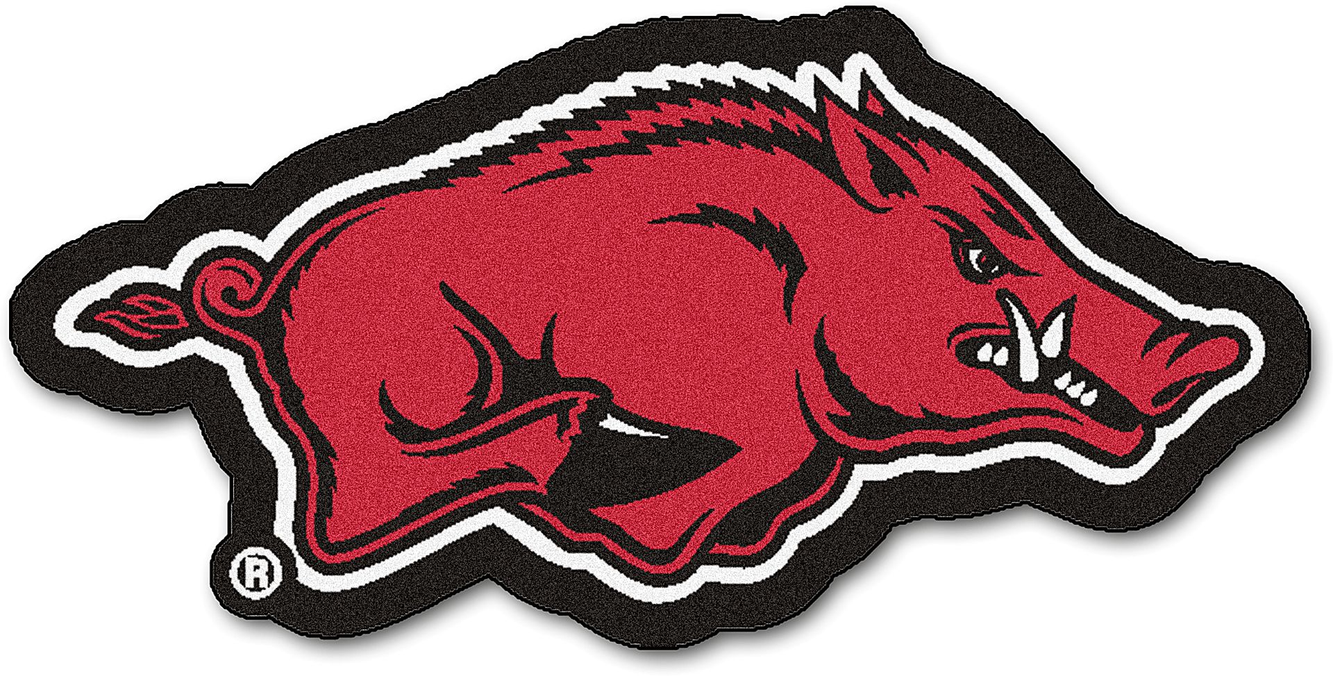 NCAA Football Mascot University of Arkansas 1'6" x 2' Rug - Image 1