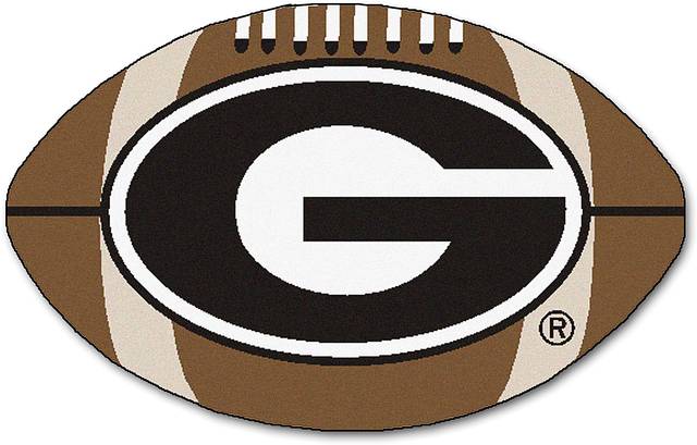 NCAA Football Mascot University of Georgia 1'6 x 1'10 Rug - Thumbnail - Image 1