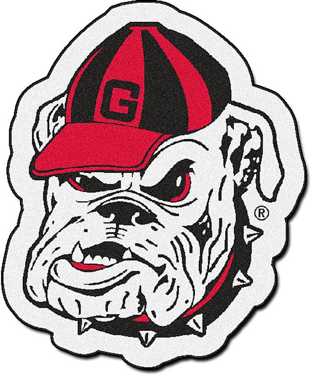 NCAA Football Mascot University of Georgia 1'6 x 2' Rug - Thumbnail - Image 1