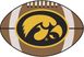 NCAA Football Mascot University of Iowa 1'6" x 1'10" Rug