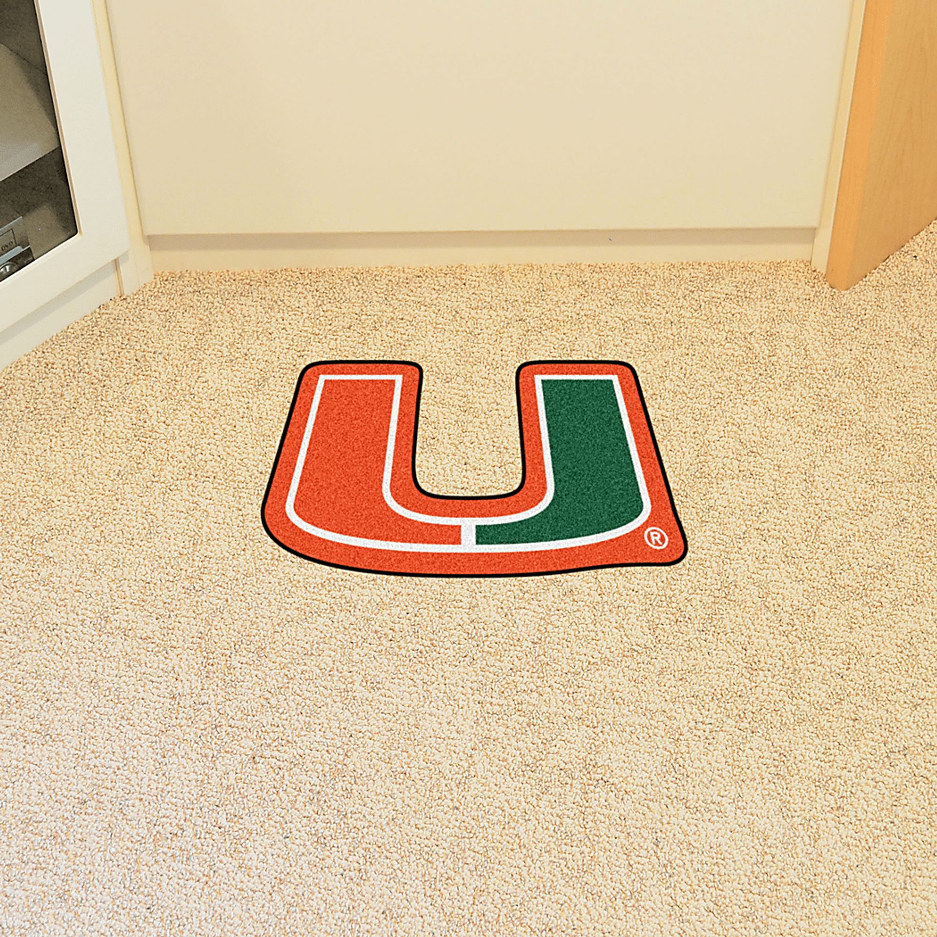 NCAA Football Mascot University of Miami 1'6" x 2' Rug - Image 2