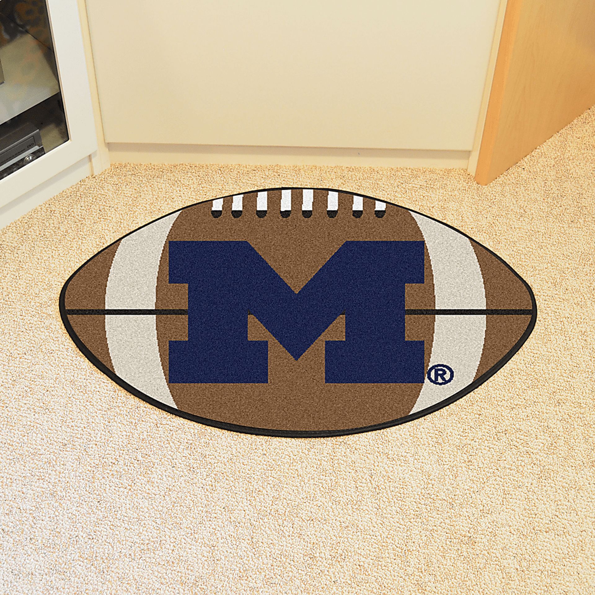 NCAA Football Mascot University of Michigan 1'6" x 1'10" Rug - Image 2