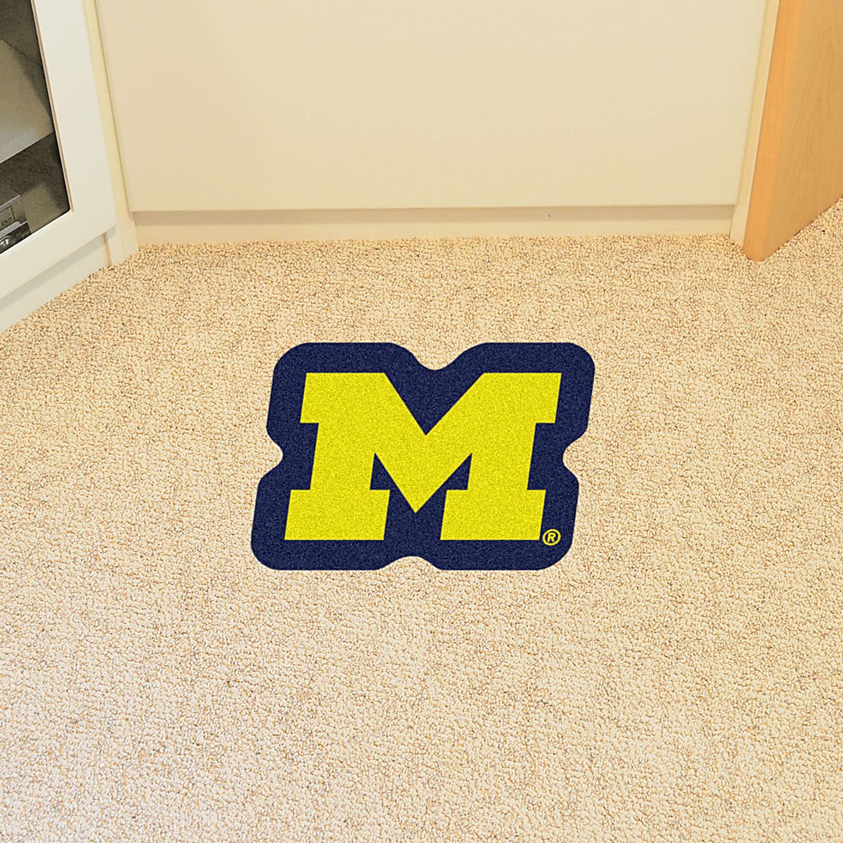 NCAA Football Mascot University of Michigan 1'6" x 2' Rug